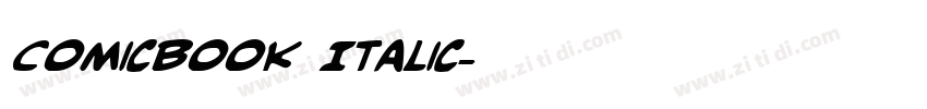 ComicBook Italic字体转换